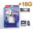 Carte M3 Real DS (+16G) Avec      * lecteur USB de carte m&eacute;moire microSD      * logiciel M3 DS &agrave; t&eacute;l&eacute;charger sur le site ... URL