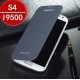Flip coque bleue chrome à rabat pour SAMSUNG GALAXY S4 i9500